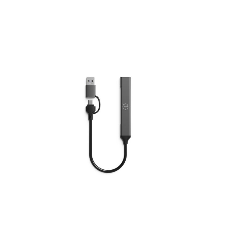 3700527312811-Mobility Lab - Hub 3 ports USB-C + 1 port USB A - gris sidéral--0