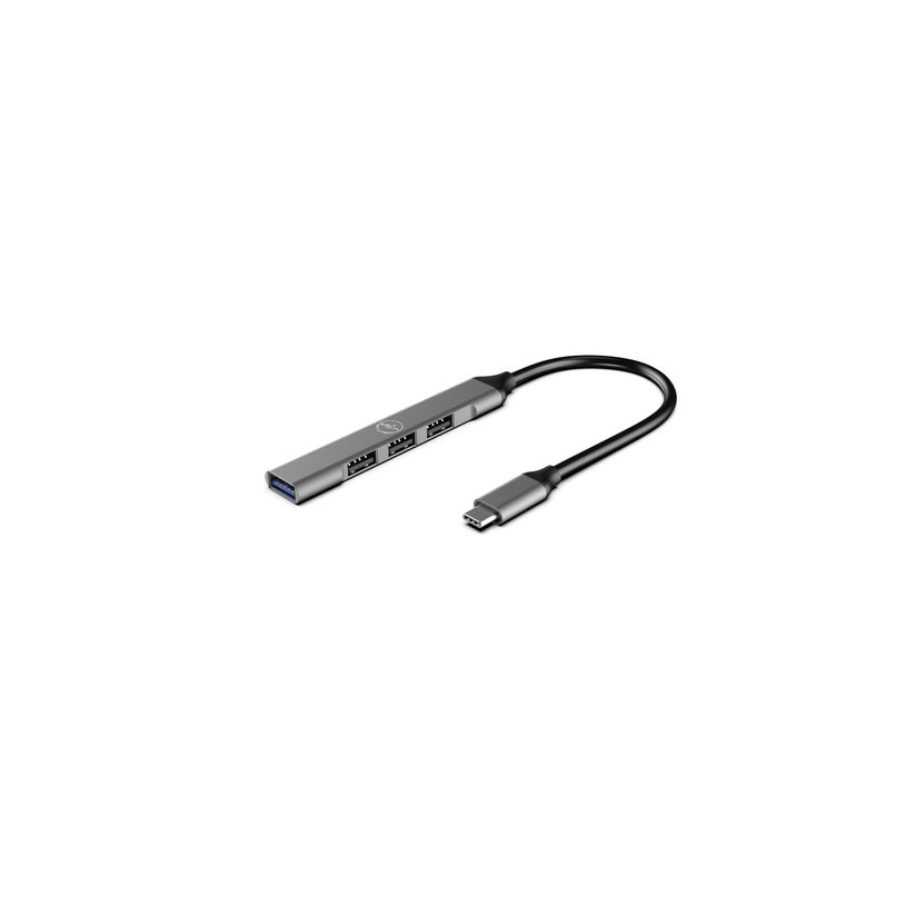 3700527312866-Mobility Lab - Hub USB-C 4 ports - gris sidéral--2