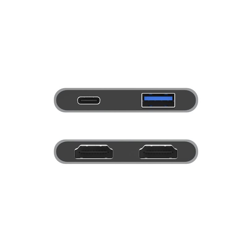 3700527305882-Mobility Lab - Hub Adaptateur USB-C 4-en 1 -  gris sideral--2