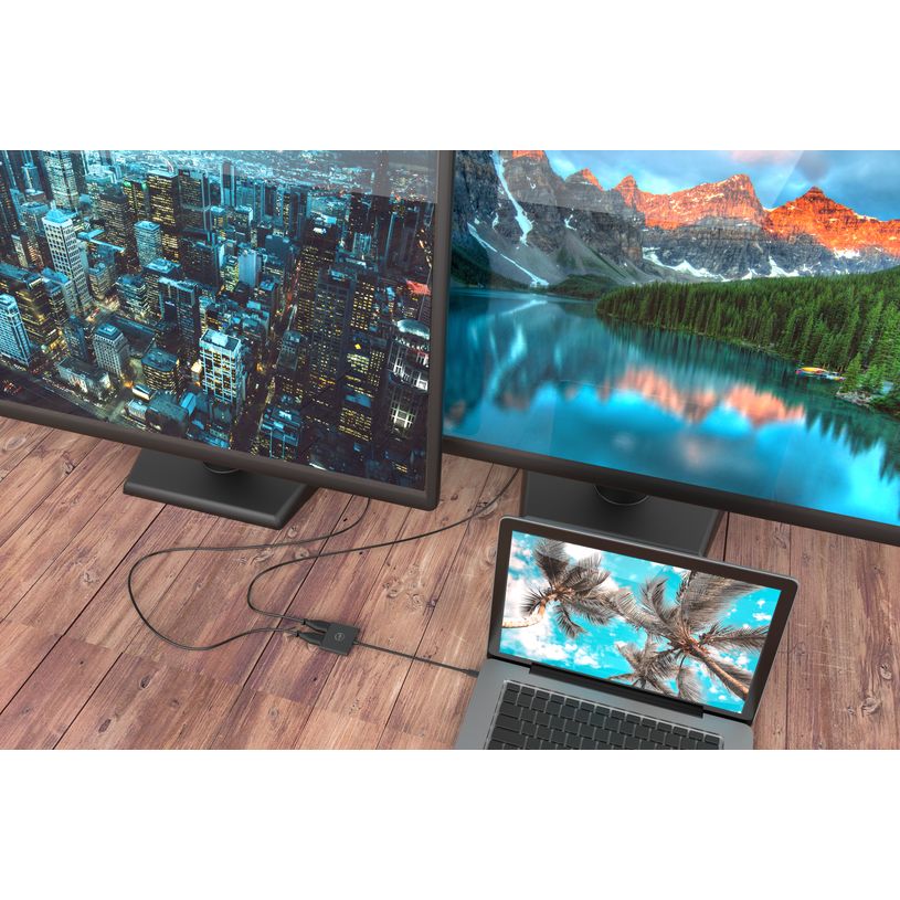 3700527305882-Mobility Lab - Hub Adaptateur USB-C 4-en 1 -  gris sideral--5