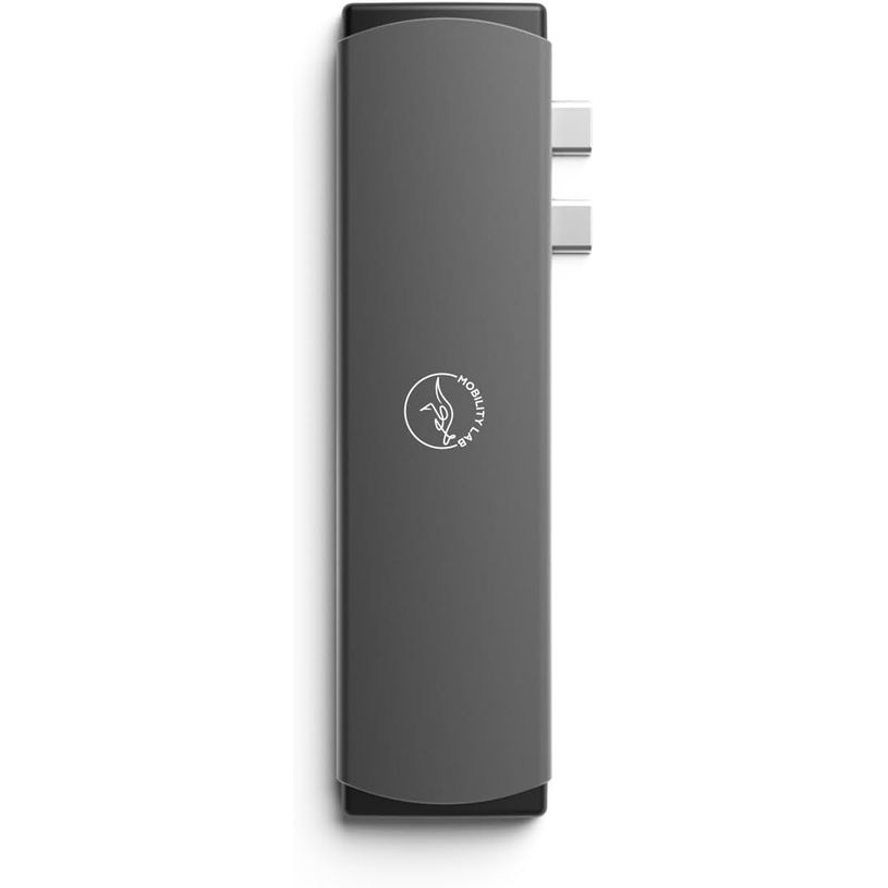 3700527313030-Mobility Lab - Hub Adaptateur USB-C 7-en 1 -  100W - gris sideral--1