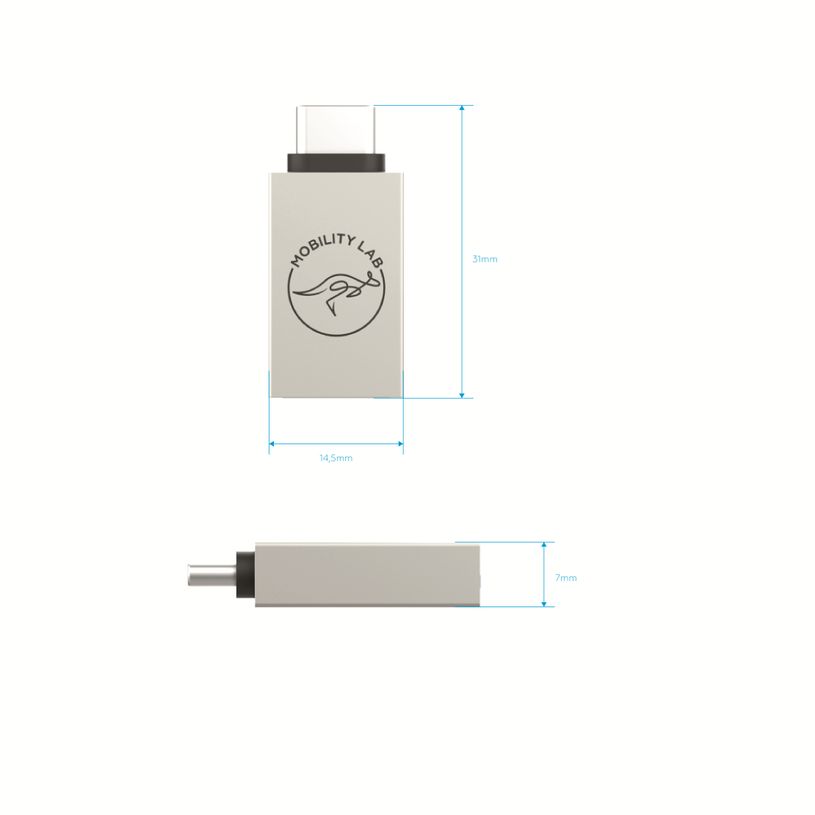 3700527303963-Mobility Lab - Adaptateur USB-C vers USB 3.0 OTG - gris--3