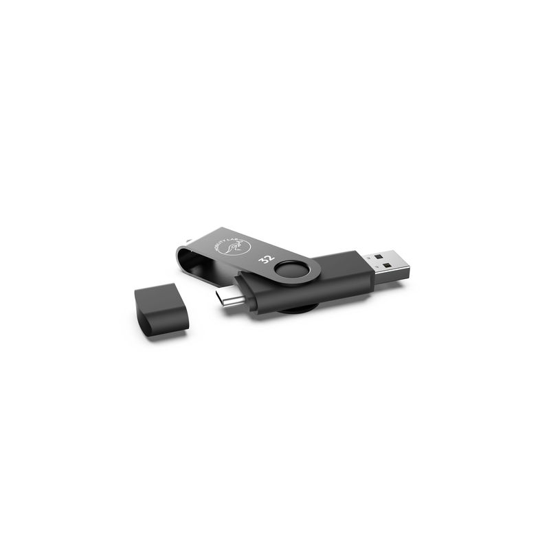 3700527312712-Mobility Lab - Clé USB & USB-C 2.0 - 32 Go - noir--3
