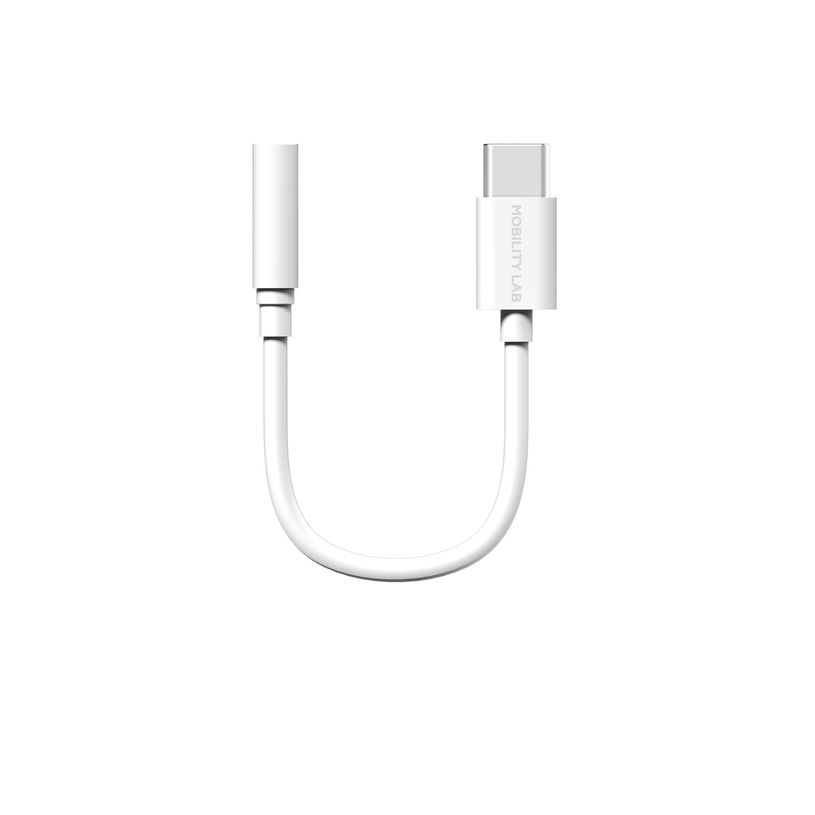 3700527312576-Mobility Lab - Adaptateur USB-C vers jack - blanc--3