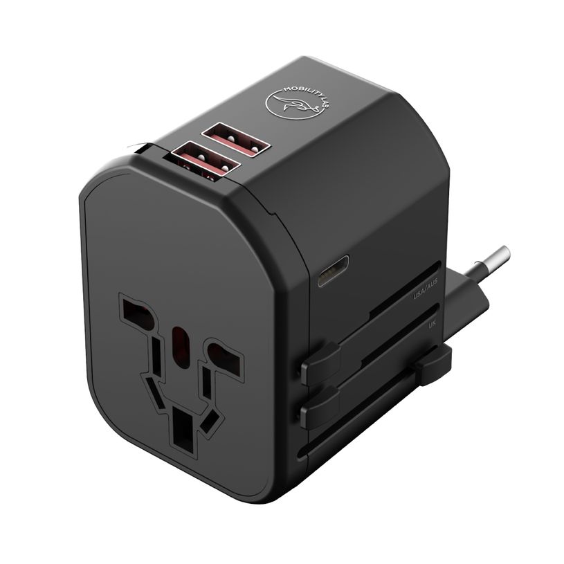 3700527314044-Mobility Lab - Adaptateur de voyage universel - 2 USB+ USB-C - noir--2