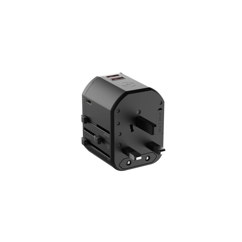 3700527314044-Mobility Lab - Adaptateur de voyage universel - 2 USB+ USB-C - noir--5