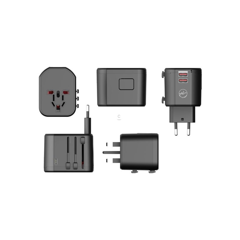3700527314044-Mobility Lab - Adaptateur de voyage universel - 2 USB+ USB-C - noir--8