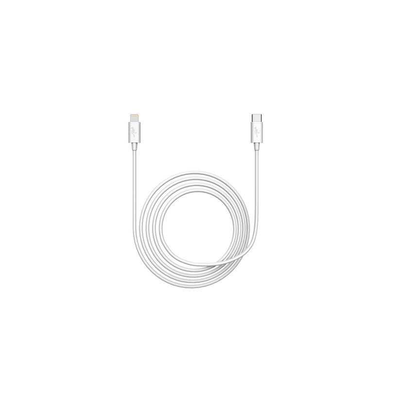 3700527310213-Mobility Lab - Câble USB-C vers lightning - 1m - blanc--2