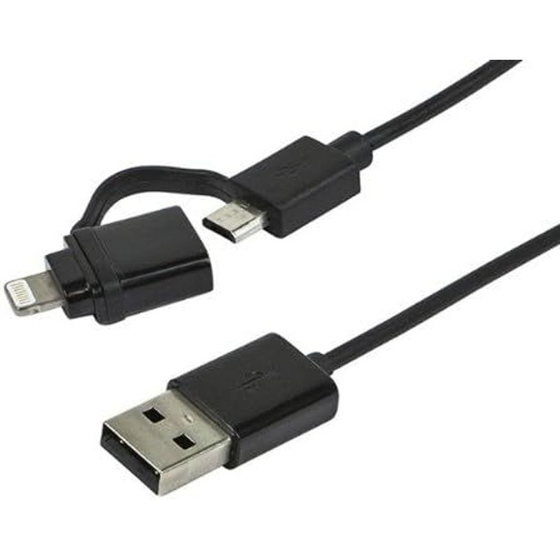 3700527306612-Mobility Lab - Câble USB  vers Lightning/Micro USB 2.0 - noir--1