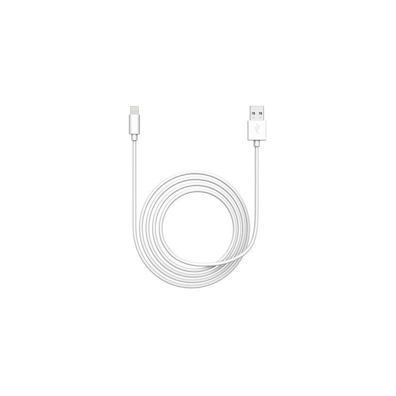 3700527312224-Mobility Lab - Câble de charge et synchronisation USB-A vers lightning - 1m - blanc--2