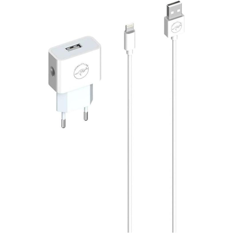 3700527311562-Mobility Lab - Chargeur secteur + câble Lightning - blanc--0
