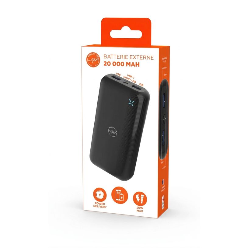3700527311609-Mobility Lab - Batterie externe - 20000 Mah - noir--7