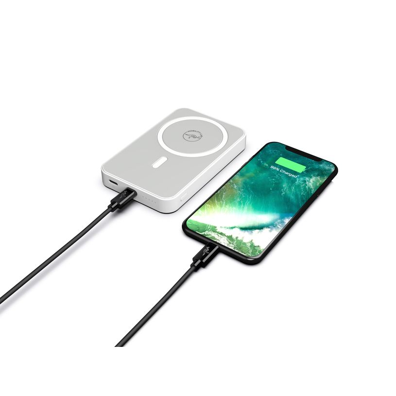 3700527312644-Mobility Lab - Batterie externe à induction mangetique - 5000 mAh - argent--4