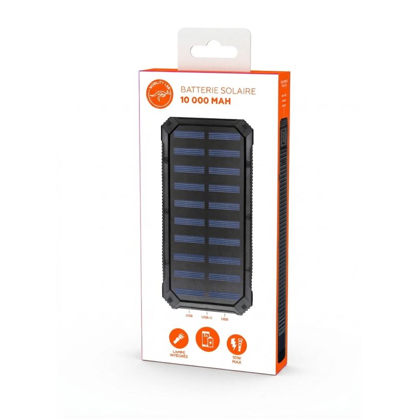 3700527312194-Mobility Lab - Batterie externe solaire - 10000 Mah - noir--5