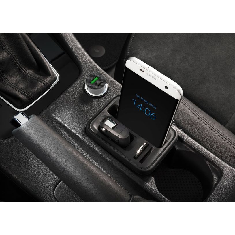 3700527312606-Mobility Lab - Chargeur voiture/allume cigare - USB-C et USB - 20W - blanc--4