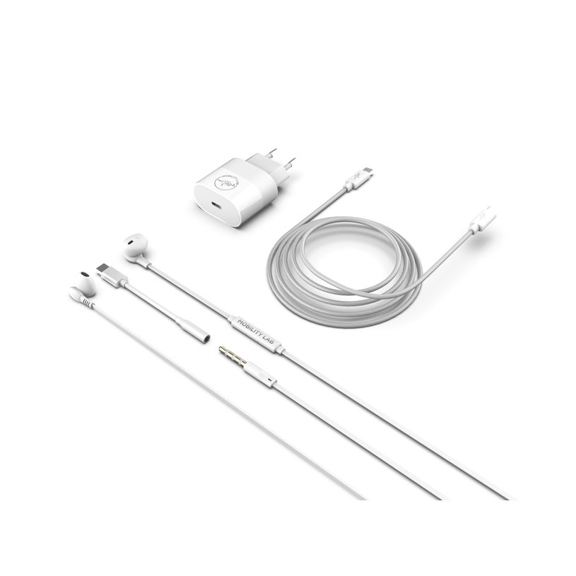 3700527307374-Mobility Lab - Pack téléphonie - chargeur + câble USB-C + écouteur + adaptaeur USB-C/jack--1