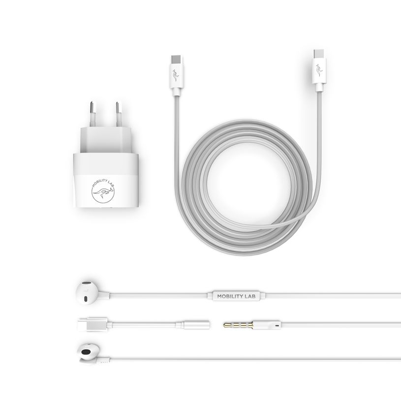 3700527307374-Mobility Lab - Pack téléphonie - chargeur + câble USB-C + écouteur + adaptaeur USB-C/jack--2