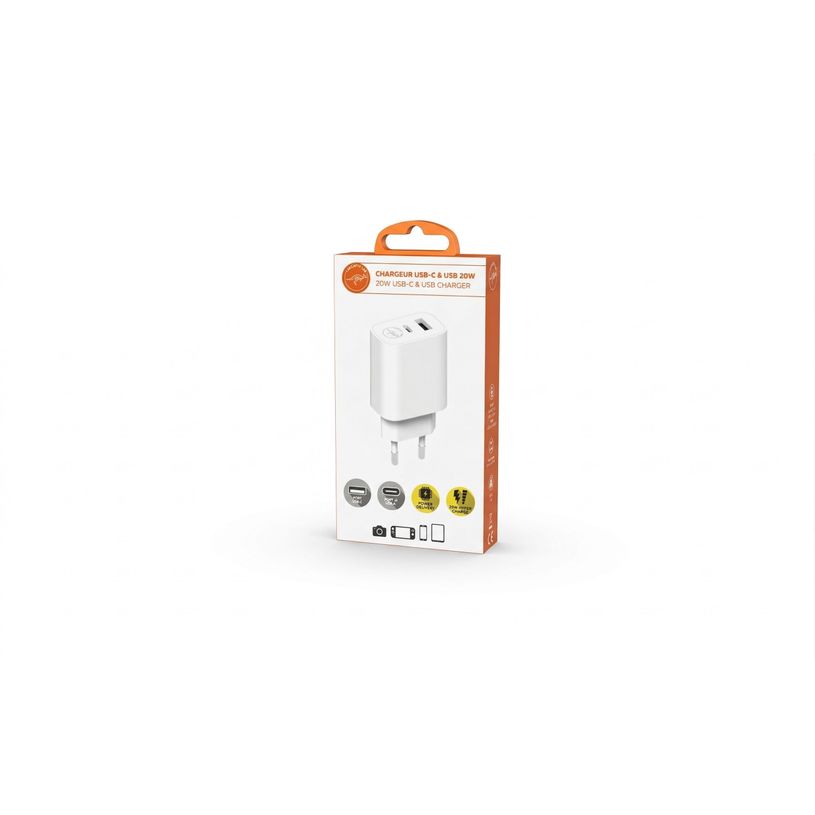 3700527312569-Mobility Lab - Chargeur USB-C 20W + USB 18W - blanc--6