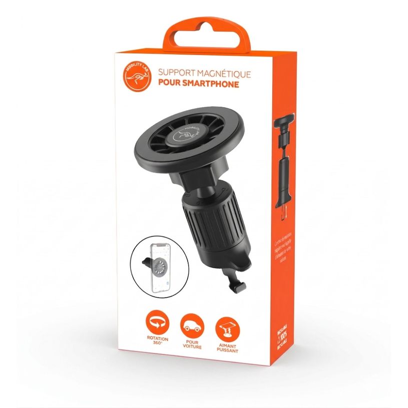 3700527312590-Mobility Lab - Support de voiture magnétique pour smartphone avec fixation sur grille aération--6