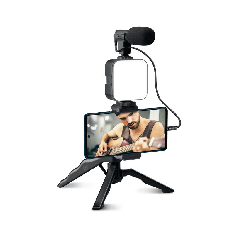 3700527305578-Mobility Lab - Kit Vlogger - Trépied + micro + lumière pour smartphone--3