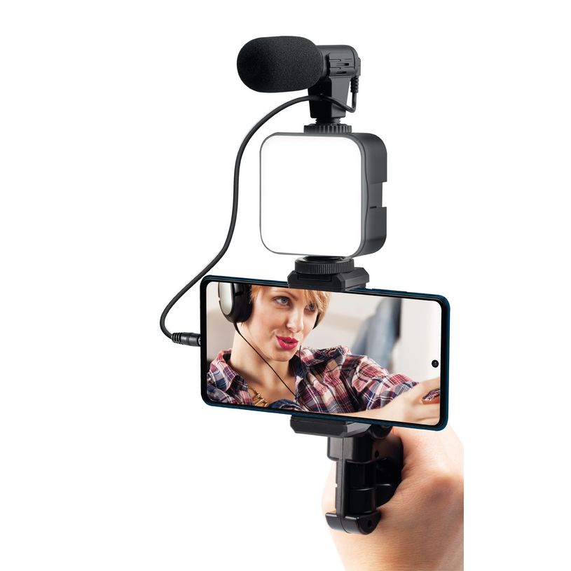 3700527305578-Mobility Lab - Kit Vlogger - Trépied + micro + lumière pour smartphone--7