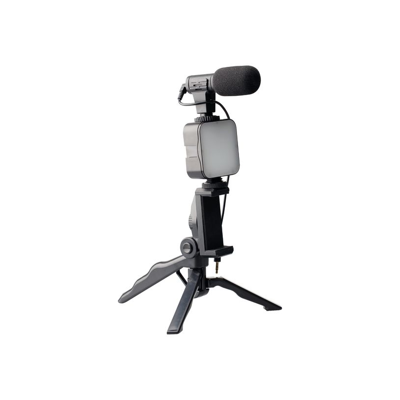 3700527305578-Mobility Lab - Kit Vlogger - Trépied + micro + lumière pour smartphone--9