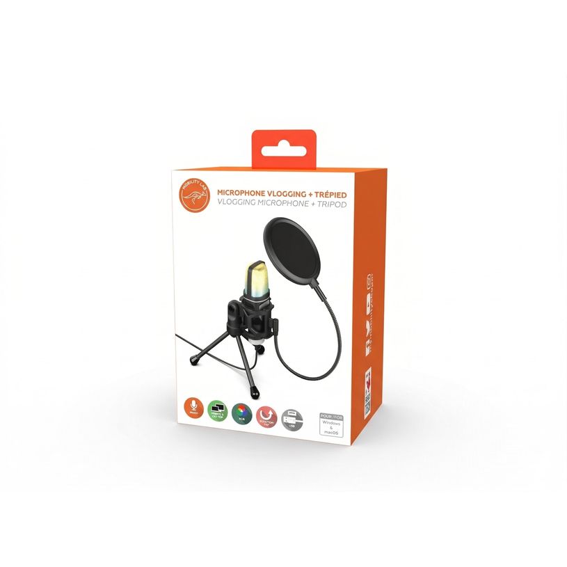 3700527307176-Mobility Lab - Kit Vlogger - Trépied + micro + filtre pour smartphone--6