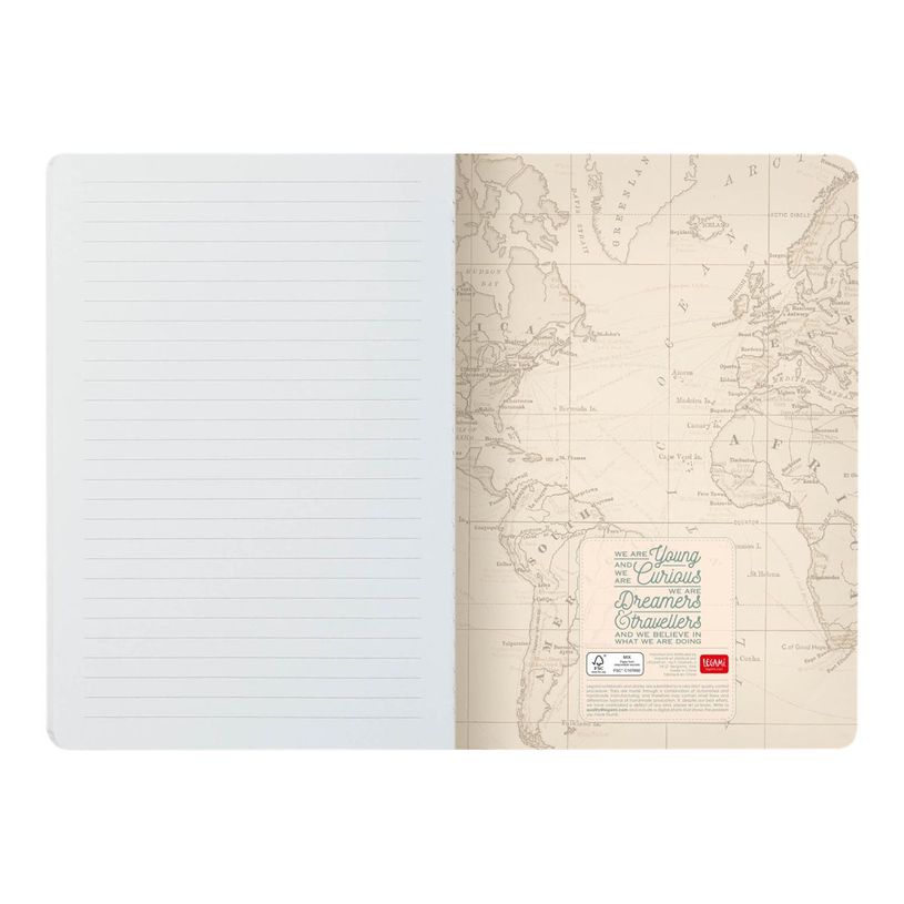 8051122269761-LEGAMI Travel moyenne A5 - Cahier de notes - relié - 142 x 210 mm - 40 feuilles / 80 page-P_405232052_3-4