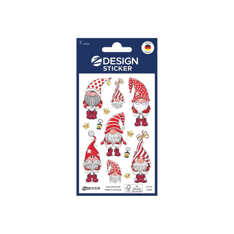4004182520949-Avery - 7 stickers en sachet - 160x83x1 -  lutins à paillettes-P_405232069_1-2