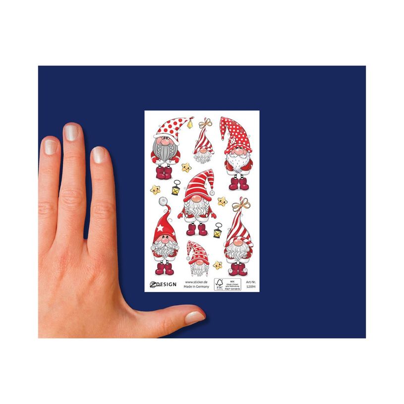 4004182520949-Avery - 7 stickers en sachet - 160x83x1 -  lutins à paillettes-P_405232069_3-4