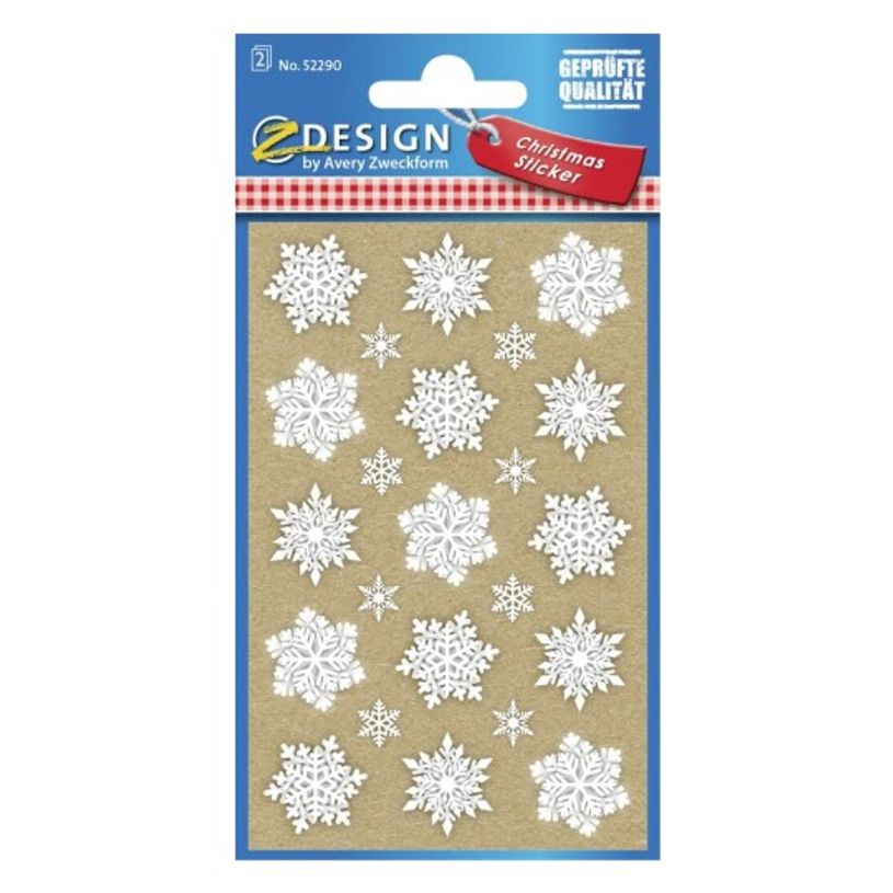 4004182522905-Avery - 30 stickers en sachet - 160x83x1 - flocons de neige-P_405232071_1-0