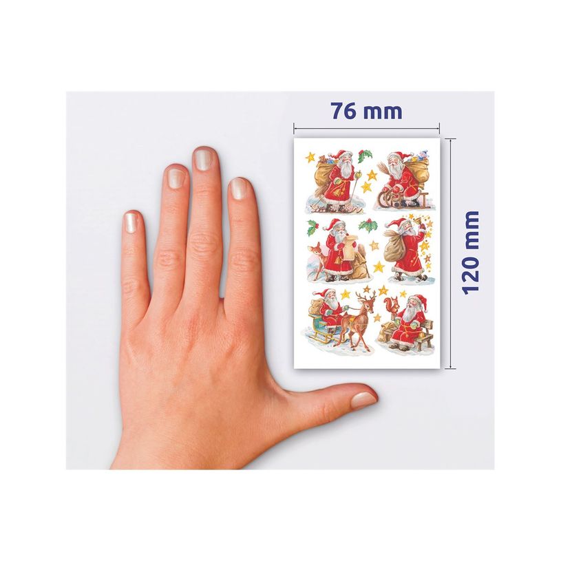 4004182524022-Avery - 12 stickers en sachet - 160x83x1 -  père noël traditionnel-P_405232077_2-1