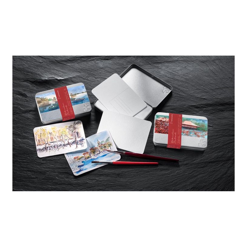 4011367105952-Hahnemühle - Carte postale aquarelle - A6 (105 x 148 mm) - 30 feuilles - blanc naturel-P_405232119_2-2