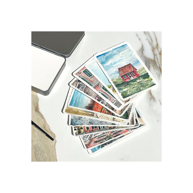 4011367500009-Hahnemühle - Carte postale aquarelle - A6 (105 x 148 mm) - 30 feuilles - blanc naturel-P_405232120_3-3
