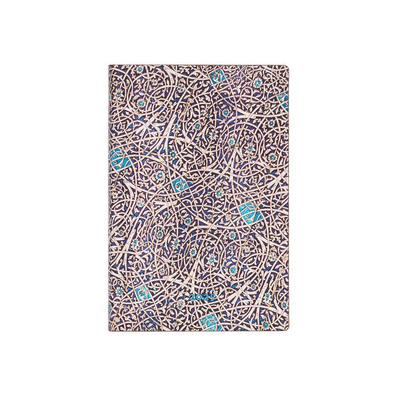 9781408759387-Paperblanks Flexis Moorish Mosaic - Agenda - 2025 - semainier - reliure piquée - mini - 95 x 140 mm - 176 pages - papier crème - turquo-P_405232316_1-0