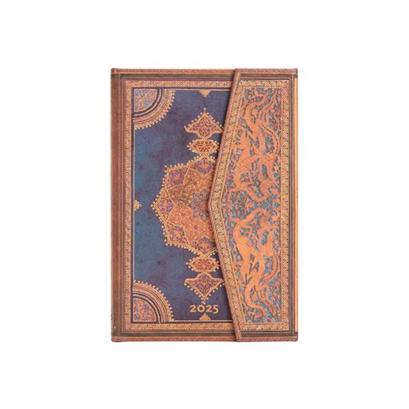 9781408758731-Paperblanks Safavid Binding Art - Agenda - 2025 - semainier - reliure piquée - mini - 95 x 140 mm - 160 pages - papier crème - Indi-P_405232324_1-0
