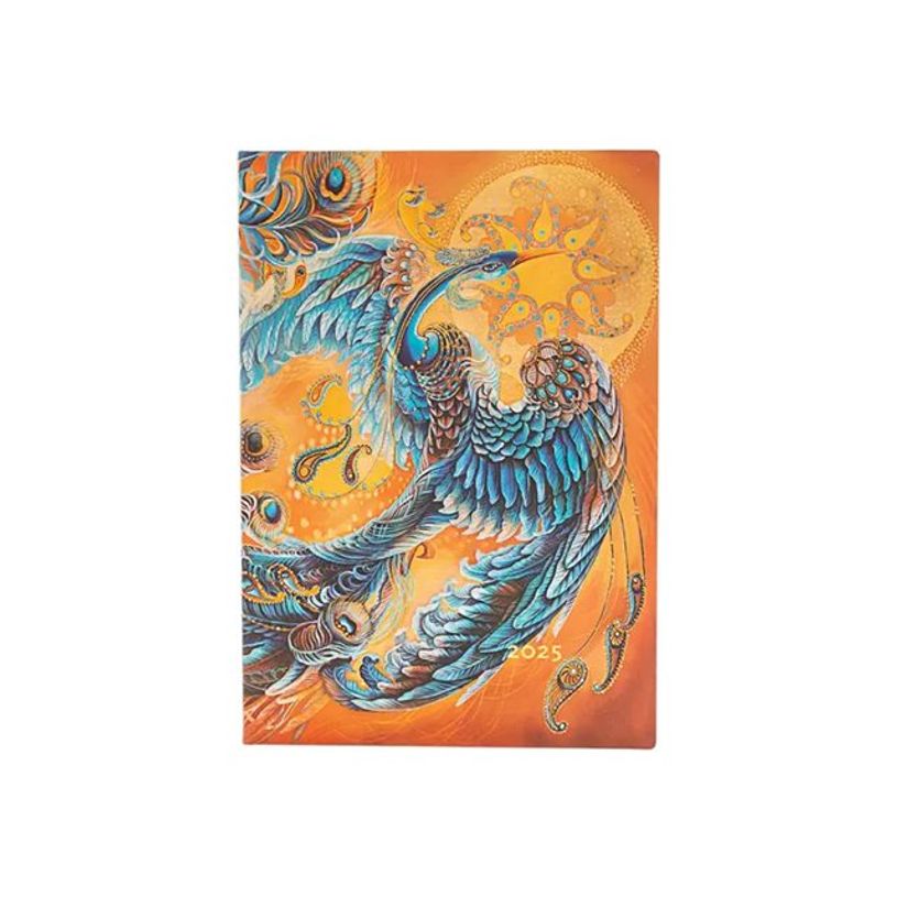 9781408759585-Paperblanks Flexis Birds of Happiness - Agenda - 2025 - semainier - reliure piquée - midi - 120 x 175 mm - 176 pages - papier crème-P_405232339_1-0