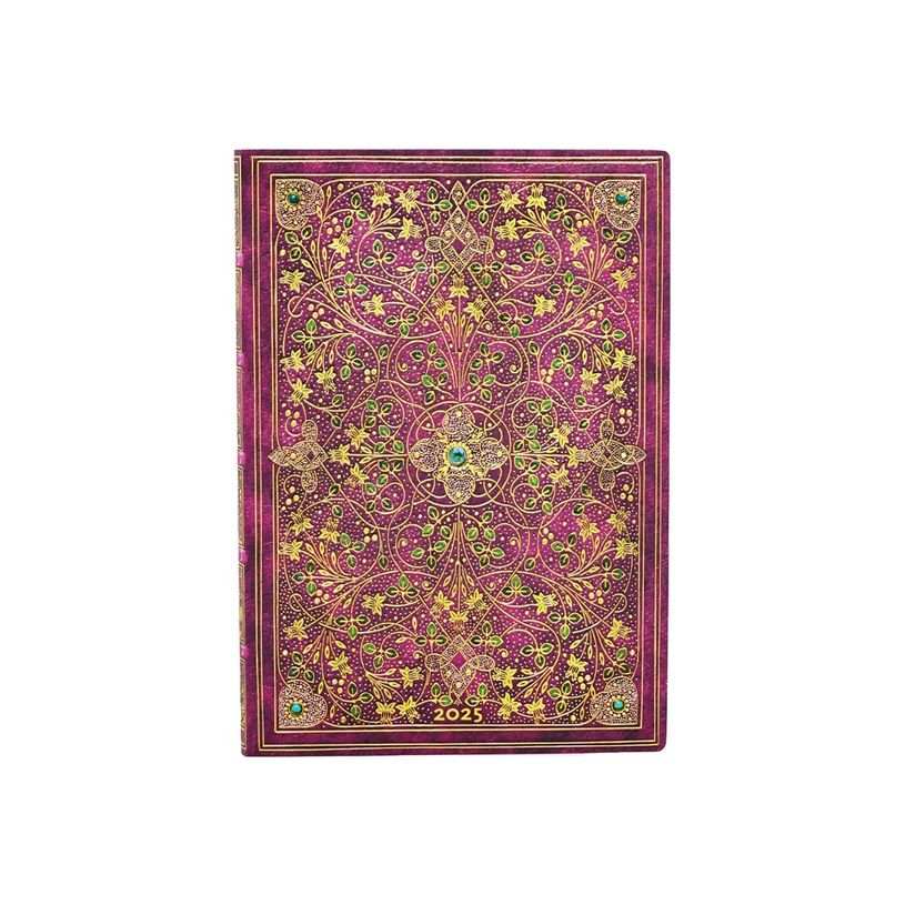 9781408759547-Paperblanks Flexis Sangorski & Sutcliffe - Agenda - 2025 - semainier - reliure piquée - midi - 120 x 175 mm - 176 pages - papier crème - dia-P_405232343_1-0