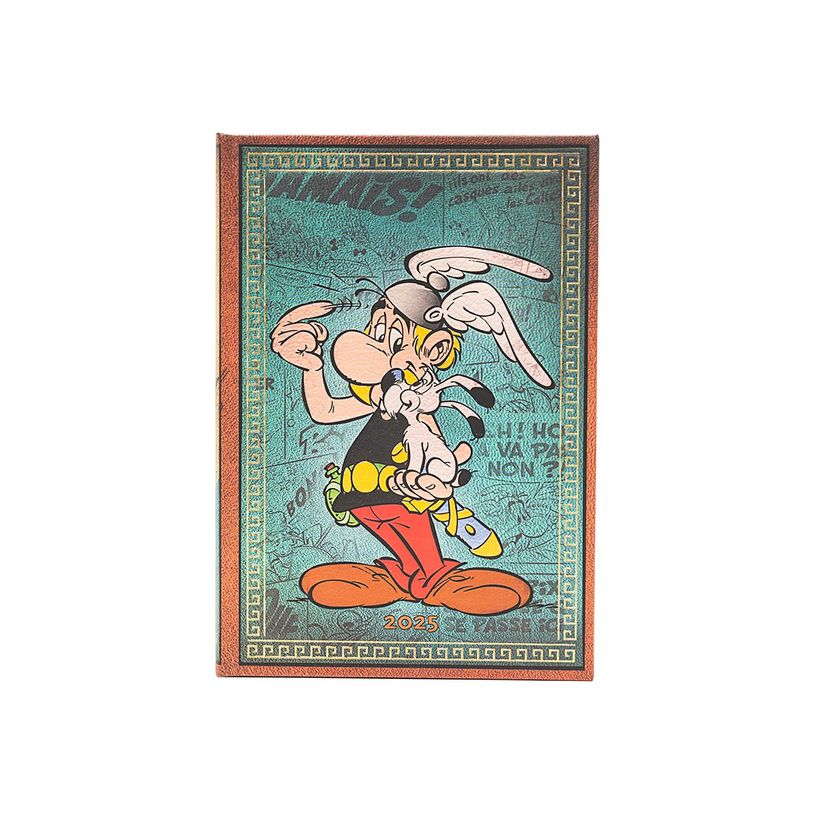 9781408759059-Paperblanks The Adventures of Asterix - Agenda - 2025 - semainier - reliure piquée - midi - 125 x 180 mm - 160 pages - papier crème - Aster-P_405232353_1-0