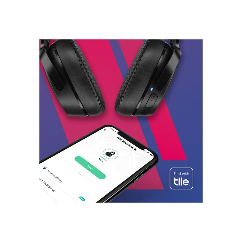 0810045686677-Skullcandy Riff Wireless 2 - Écouteurs sans fil avec micro - noir-P_405232509_8-9