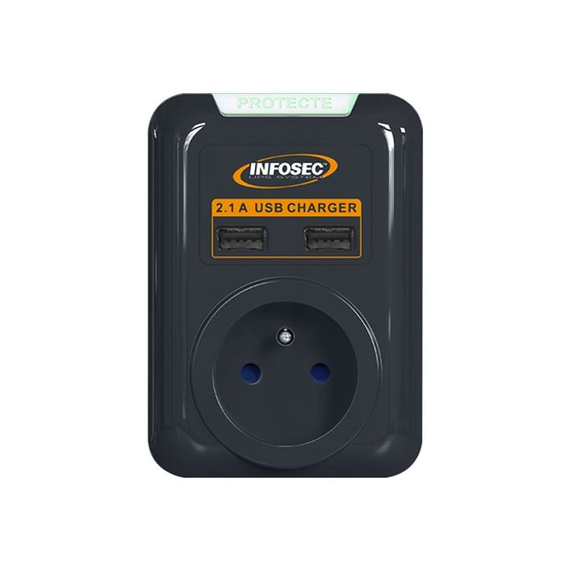 3700085612972-INFOSEC S1 USB NEO - Parasurtenseur - 3680 Watt - noir-P_405232597_4-2