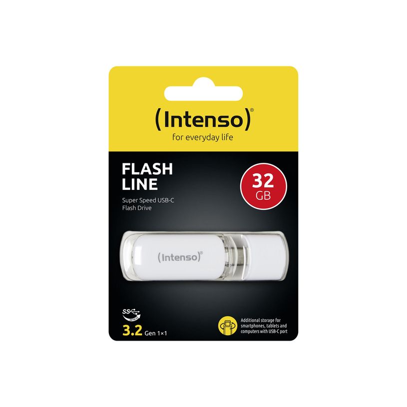 4034303029631-Intenso Flash Line - Clé USB 32 Go - USB-C 3.1 Gen 1 - blanc-P_405232620_3-2