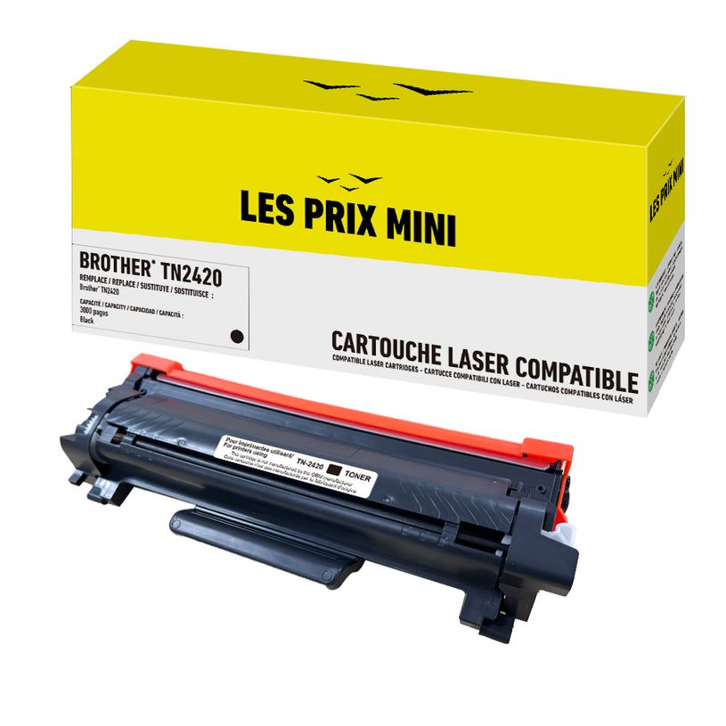 3584770316655-Cartouche laser compatible Brother TN2420 - noir - Les prix mini-P_405232767_1-0