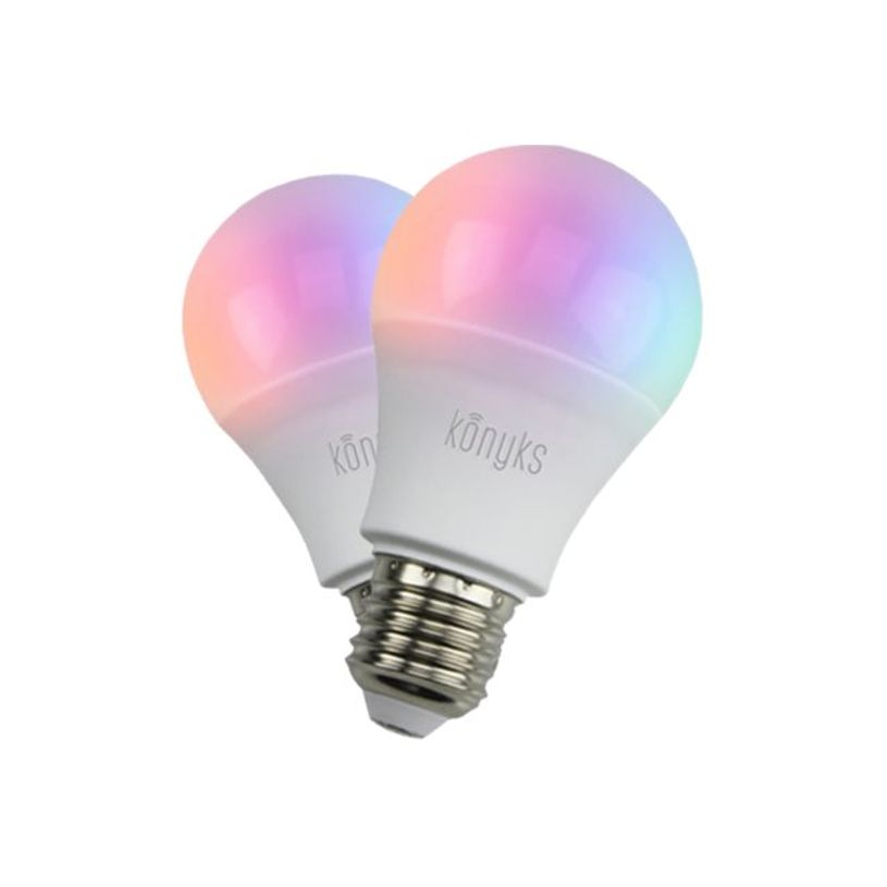 3770008652682-Konyks Antalya Easy - Ampoule LED - E27 - 11 W (équivalent 90 W) - classe A+ - RGB/lumière blanche chaude à fr-P_405232821_1-0