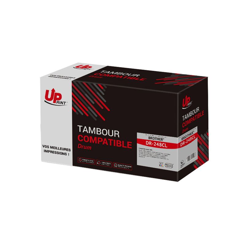 3584770892968-Tambour compatible Brother DR248CL - Pack de 4 - noir, cyan, magenta, jaune - Uprint--0