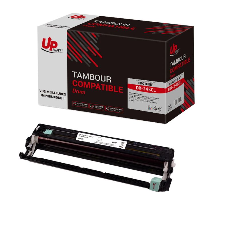 3584770892968-Tambour compatible Brother DR248CL - Pack de 4 - noir, cyan, magenta, jaune - Uprint--2