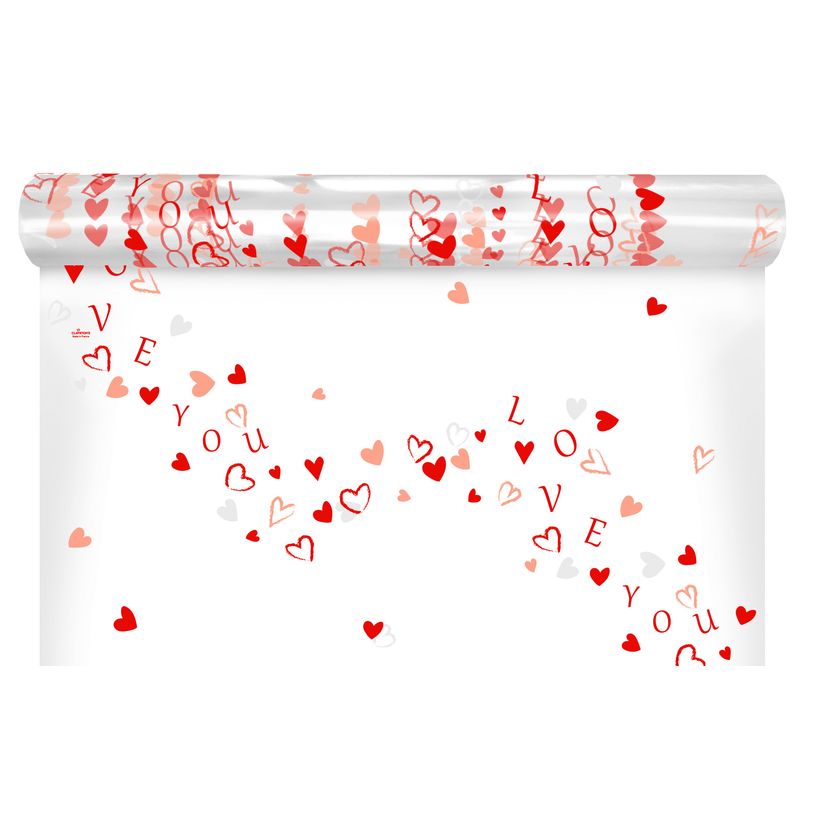 3281650609684-Polypro imprimé Blanc et rouge LOVE 0,80 x 120 m-P_405233077_1-0