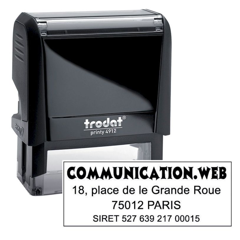 0092399430711-Tampon personnalisé avec 4 lignes - zone d'impression 47 x 18 mm - Trodat Printy 4912 noi-P_405233088_3-0