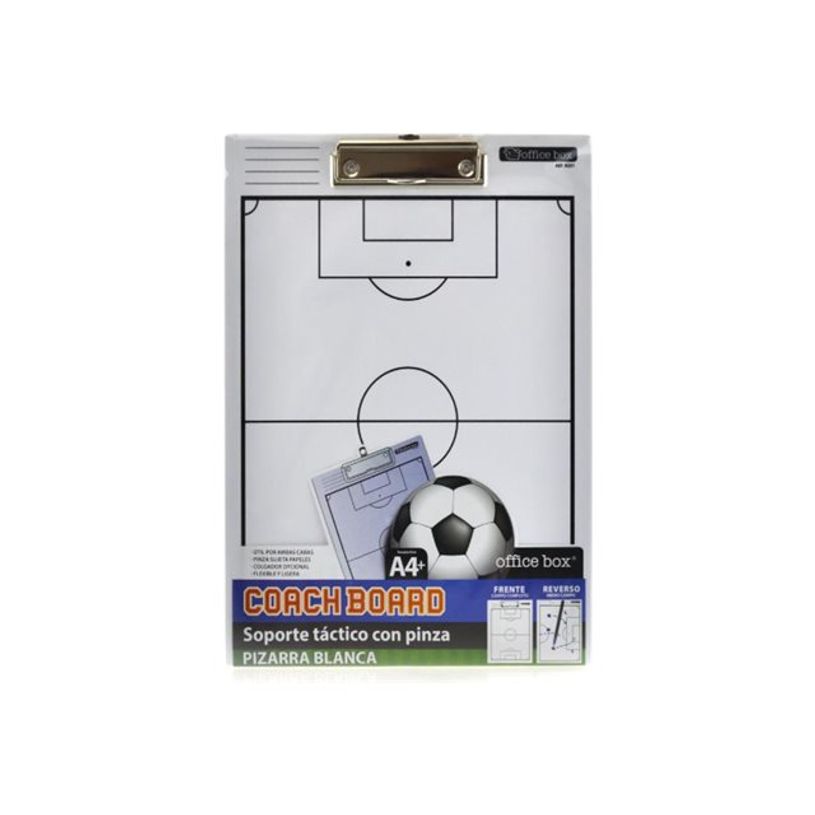 8435258092019-Office Box - Porte-bloc - 2 vues - pour A4 Plus (230 x 320 mm) - football - blanc-P_405233231_1-0