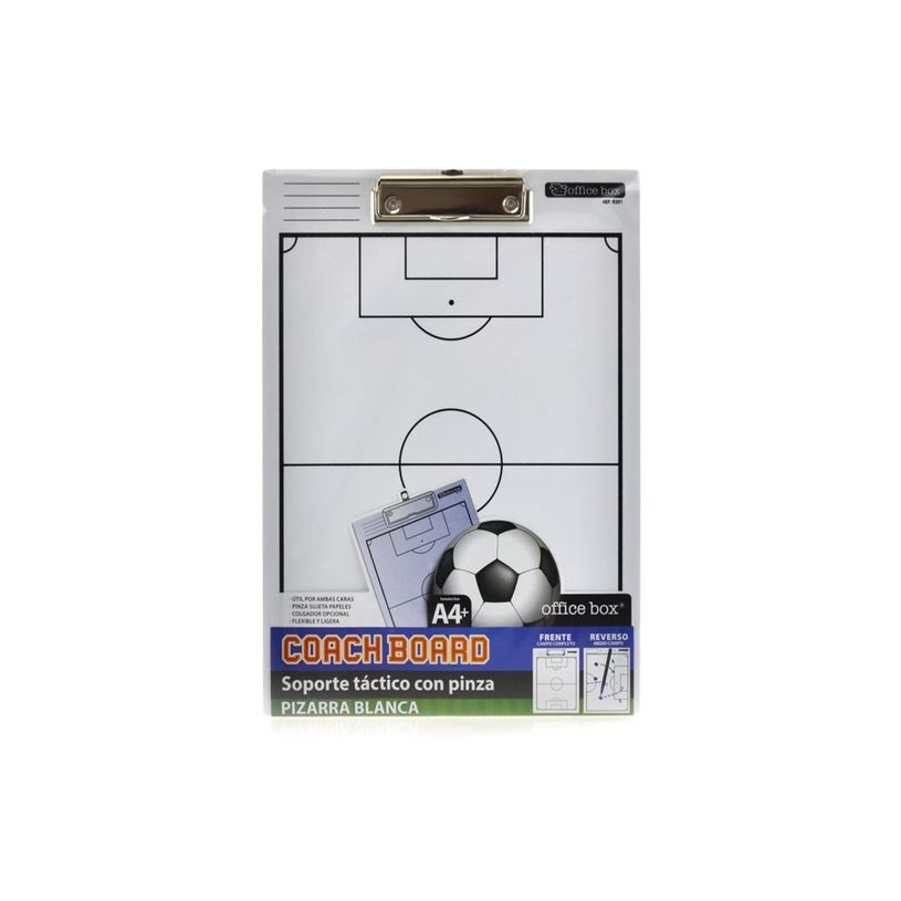 8435258092019-Office Box - Portapapeles - 2 vistas - para A4 Plus (230 x 320 mm) - fútbol - blanco-P_405233231_2-4